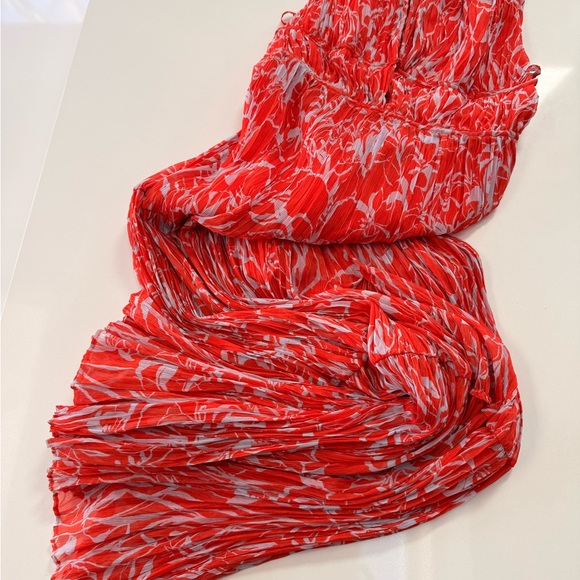 NWT Astr Vibrant Red/Orange Floral Maxi Dress - Picture 10 of 16